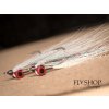 Clouser Minnow Streamer - White Tan BARBED