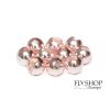 FS Europe Slotted Tungsten Beads Normal Slot - Rose Gold (10 Pack)