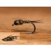 double bead micro olive baetis nymph barbless fse008