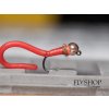 Pijavica Mini Jig Squirmy Wormy - Blood Red