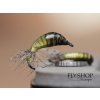 Nymfa Slick Peeping Caddis Nymph - Two Tone Olive