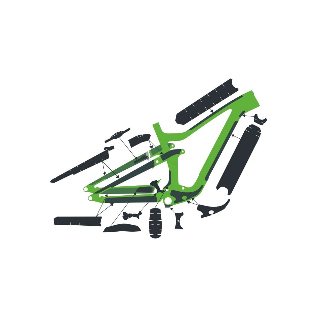 FLS06400163 syncros frame protection kit ransom carbonclear matt