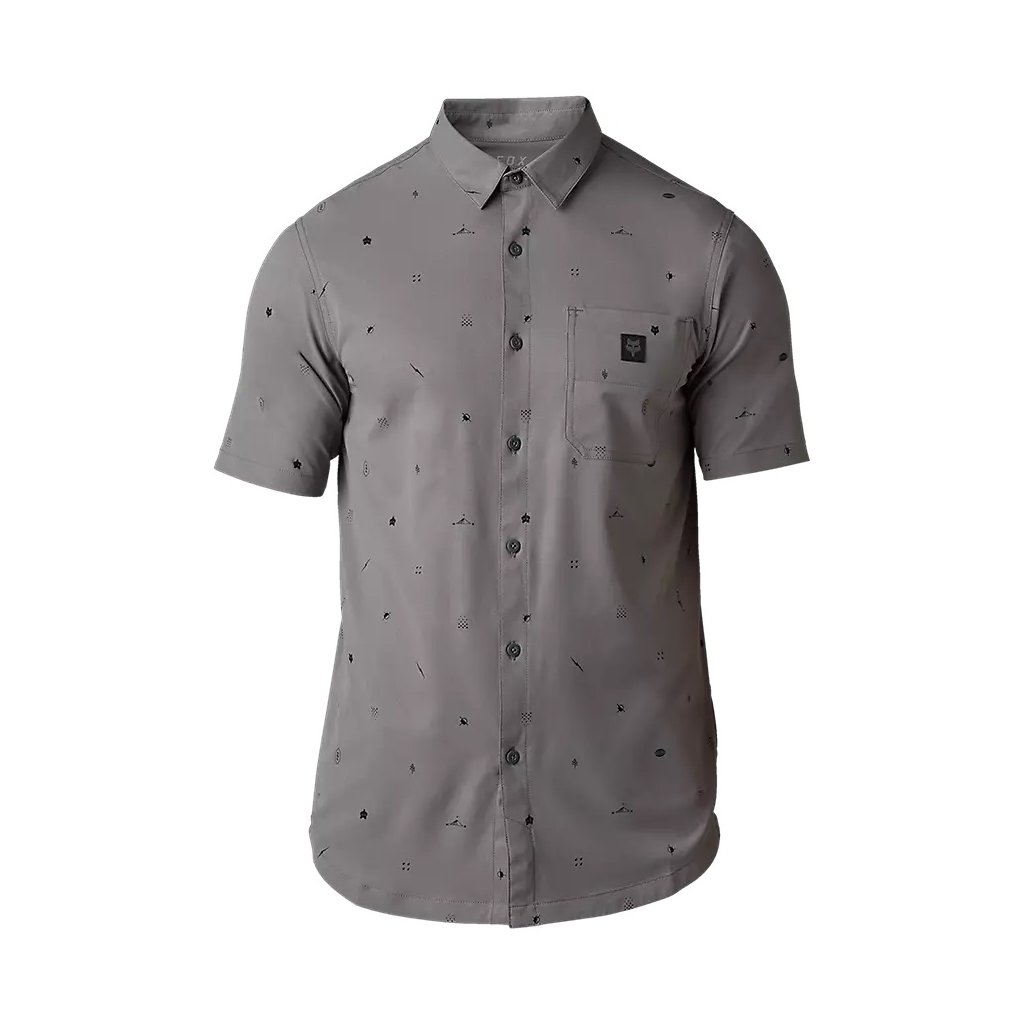 FLS12400960 fox ranger ss woven jersey pewter