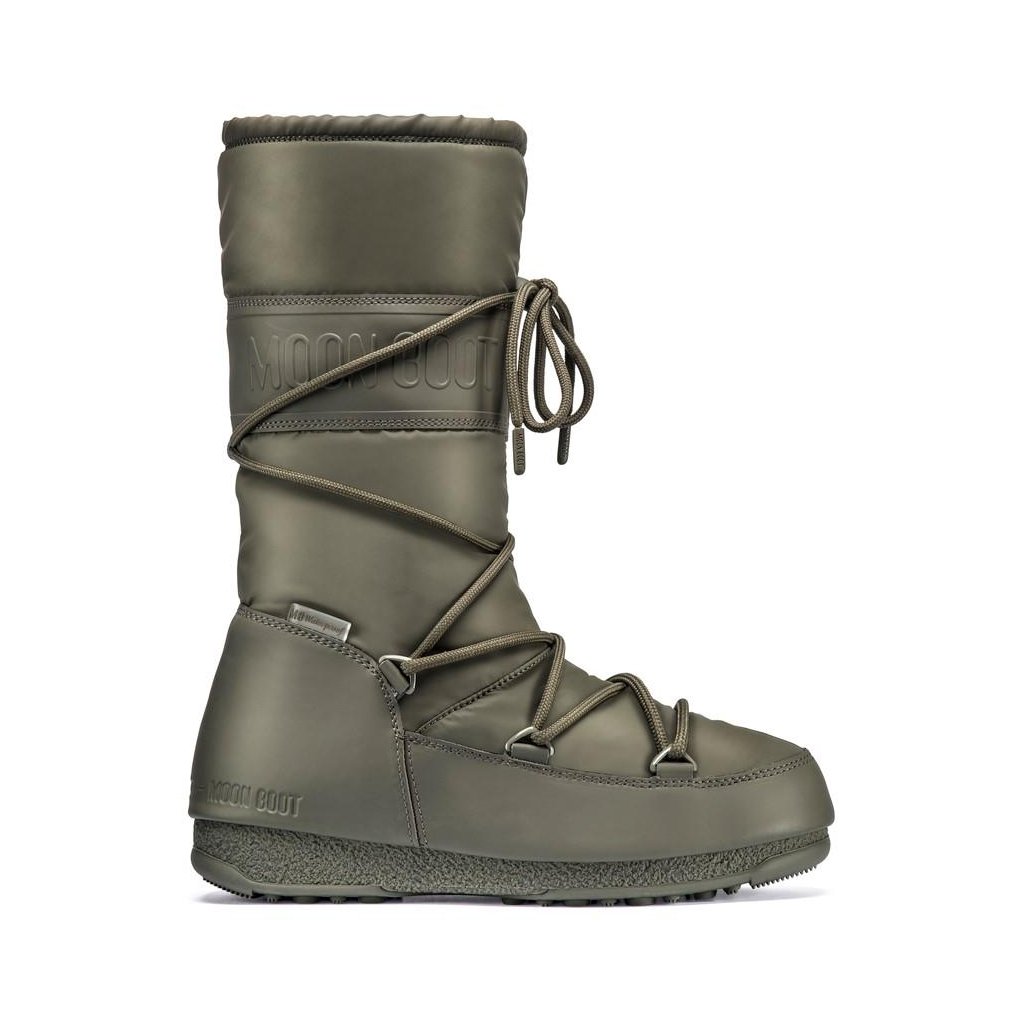 FLS06105496 boty moon boot high rubber 002 khaki