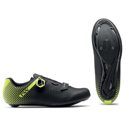 FLS12400163 northwave core plus 2 black yellow fluo