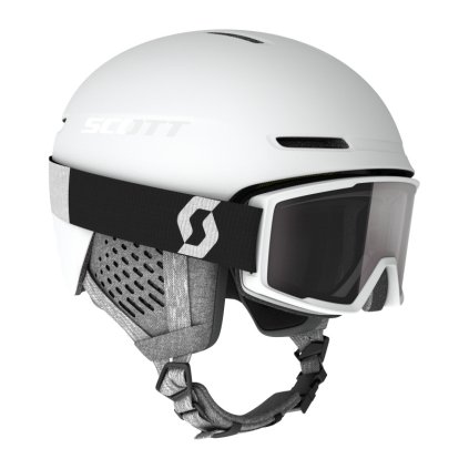 FLS06401818 scott combo helmet track goggle factor pro white
