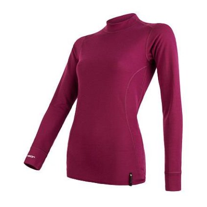 FLS11000569 sensor double face damske triko dl rukav lilla