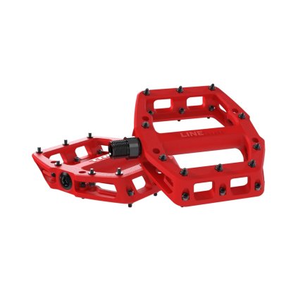 FLS12801134 sada plochych pedalu trek line elite red