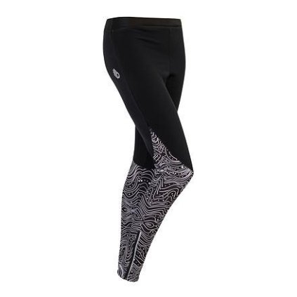 FLS11000150 sensor dots damske kalhoty dlouhe cerna bila