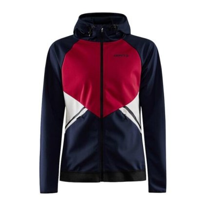 FLS10303294 w bunda craft glide hood tmave modra s ruzovou