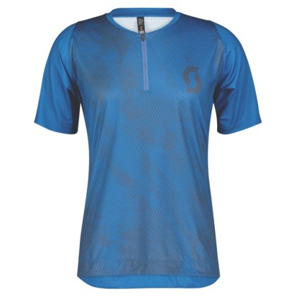 FLS06401486 scott shirt mens trail vertic zip ss blue 2022
