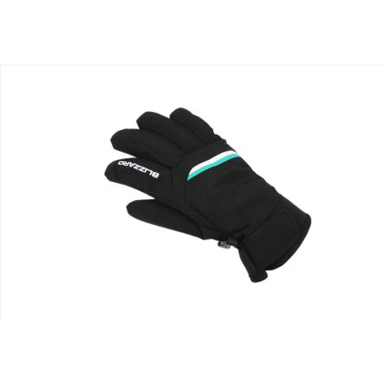 FLS06100070 lyzarske rukavice blizzard viva plose ski gloves black white turquoise
