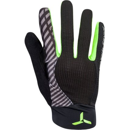 FLS10900131 silvini panske cyklo rukavice team cerna zelena
