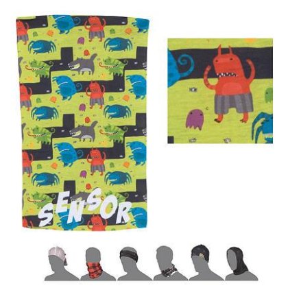 FLS11000501 sensor tube monster detsky satek multifunkcni zelena