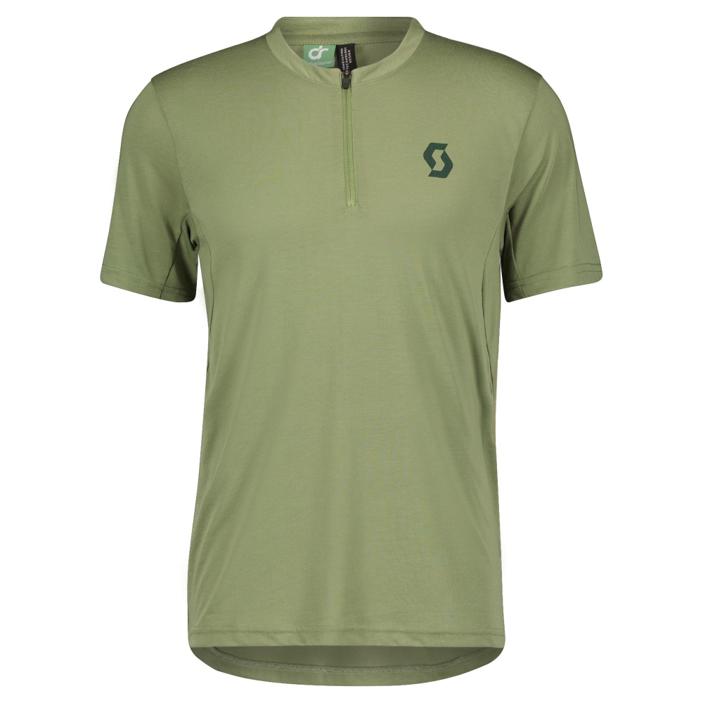 Cyklistický dres Scott Trail Flow DRI Zip SS frost green Velikost: M