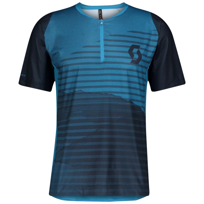 Cyklodres Scott Shirt M Trail Vertic Zip s/sl modrá Velikost: L