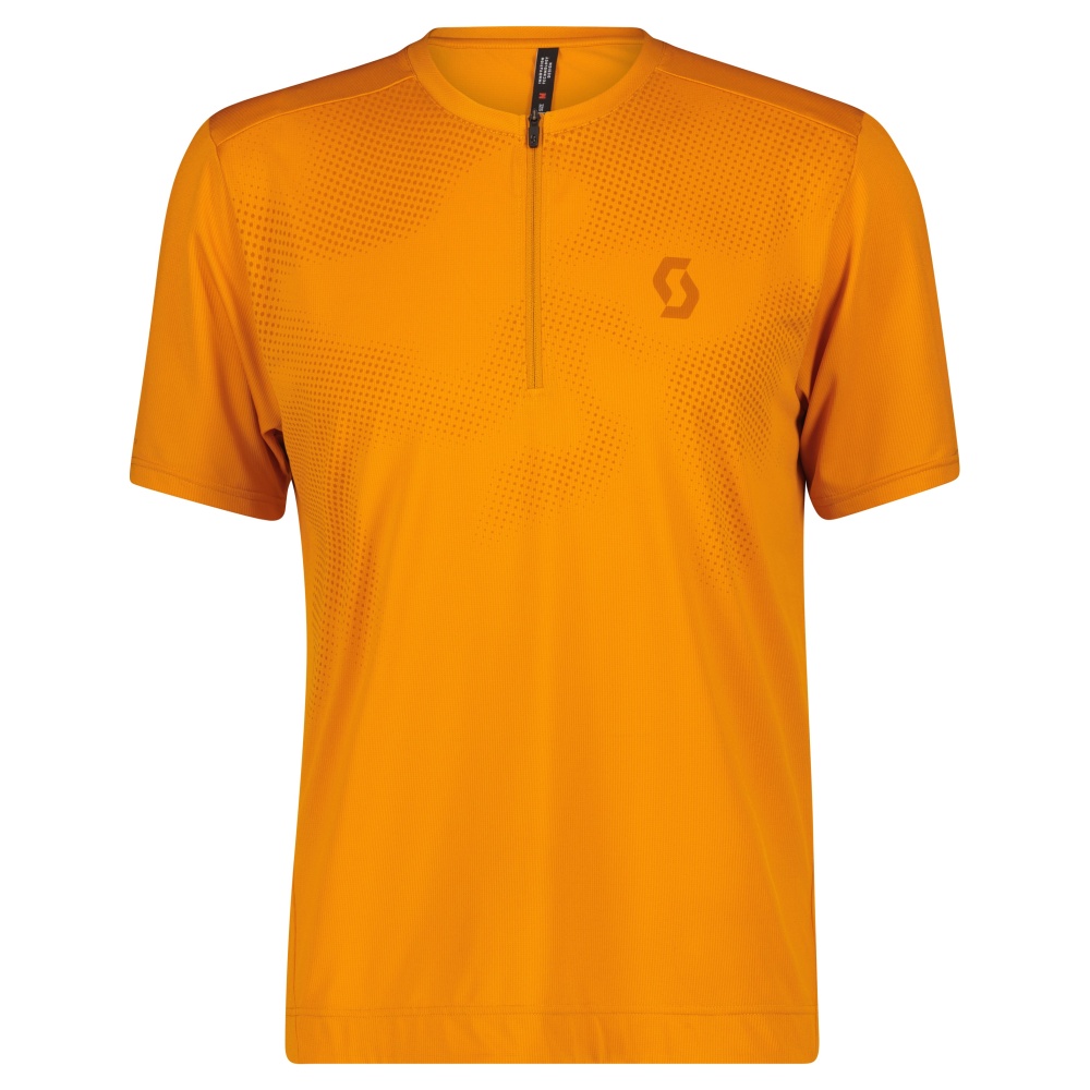 Cyklistický dres Scott Trail Flow Zip SS Copper orange Velikost: XL