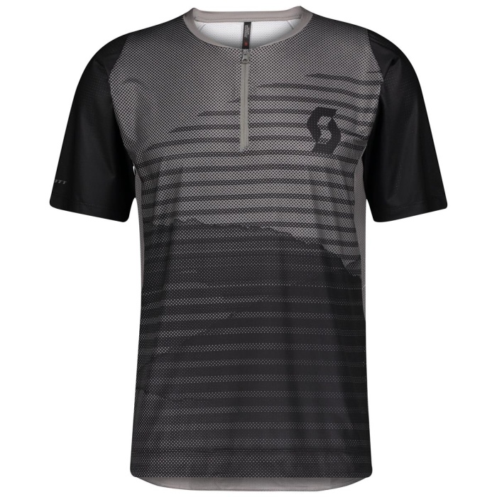 Cyklodres Scott Shirt M Trail Vertic Zip s/sl šedá/černá Velikost: M