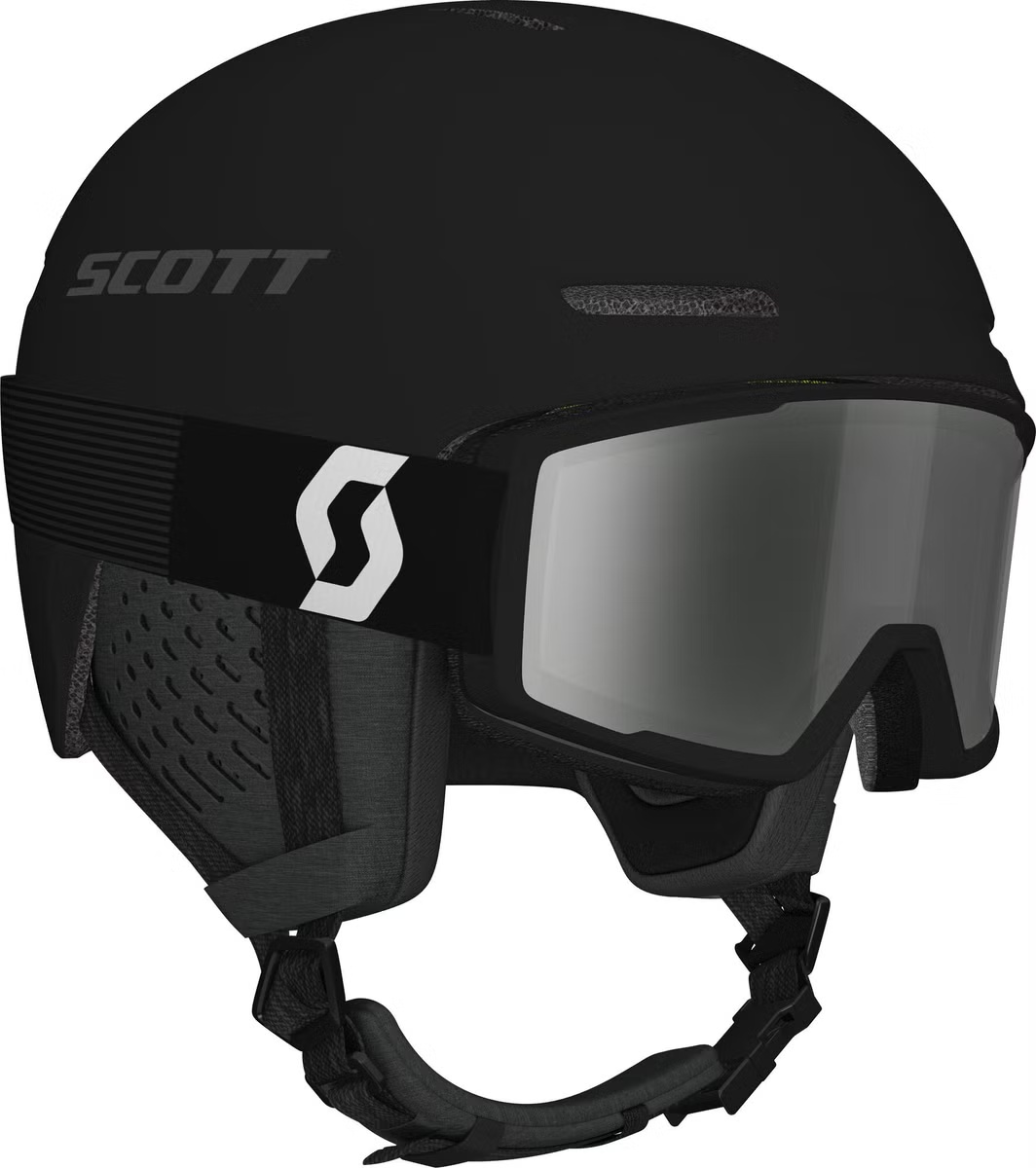 Lyžařská helma s brýlemi Scott Combo Track + Factor Pro mineral black Velikost helmy: 59-61