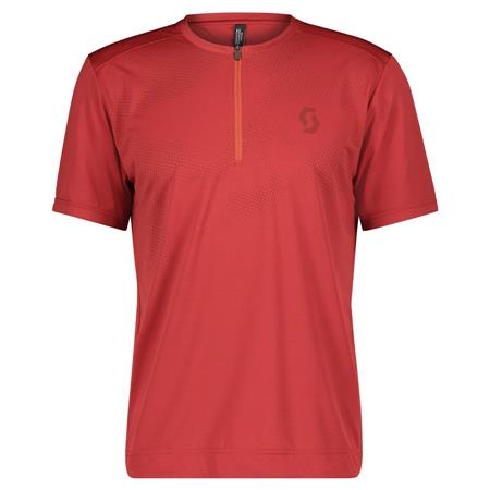 Cyklistický dres Scott Trail Flow Zip SS Tuscanred Velikost: M