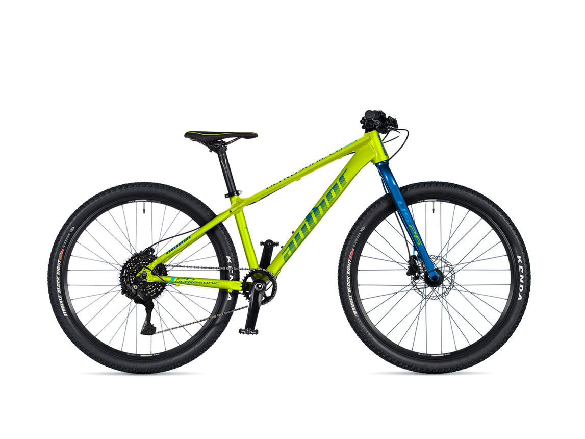 Dětské kolo AUTHOR Ultrasonic 26 2025 - limeta/modrá Velikost rámu kol US: 11+ nebo 145 cm