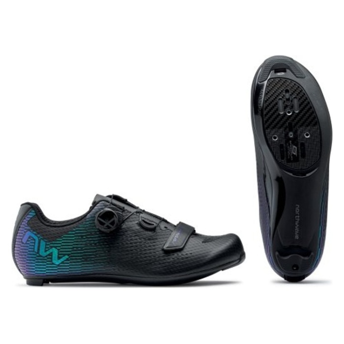 Northwave Storm Carbon 2 Black/Iridescent Velikost EU: 47