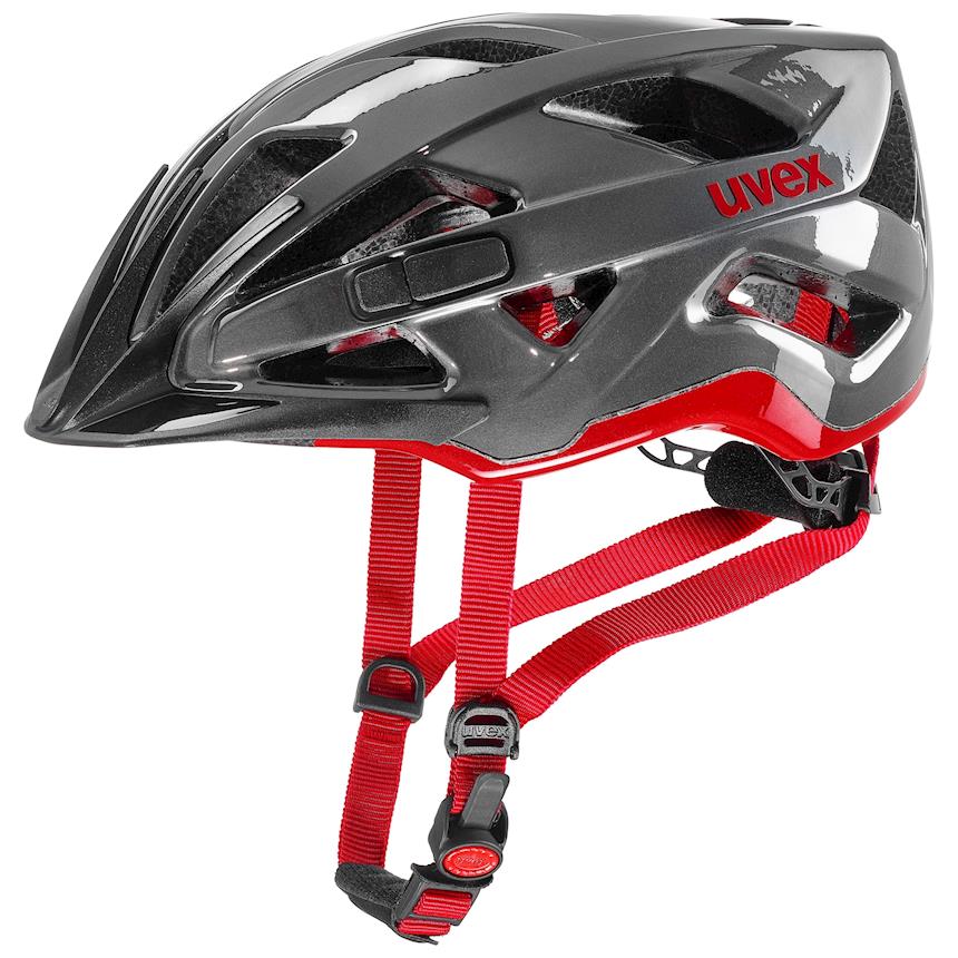 Helma na kolo UVEX ACTIVE ANTHRACITE RED Velikost helmy: 52-57