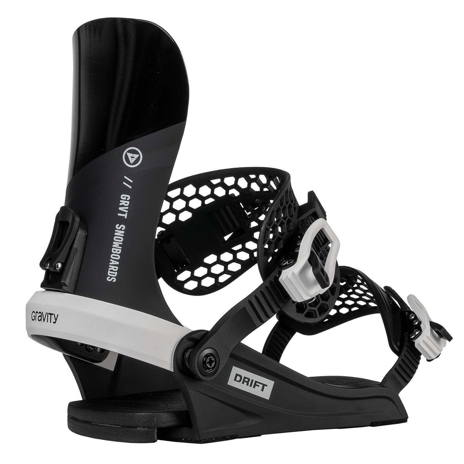 Snowboardové vázání GRAVITY Drift Black/White 24/25 Velikost: XL