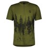FLS06402262 scott shirt trail flow zip ss firgreen black