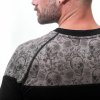FLS11000610 03 sensor merino impress panske triko kr rukav cerna skulls