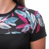 FLS11000627 01 sensor coolmax impress damske triko kr rukav cerna leaves