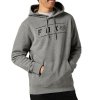 FLS12400216 fox pinnacle pullover fleece flame heather graphite