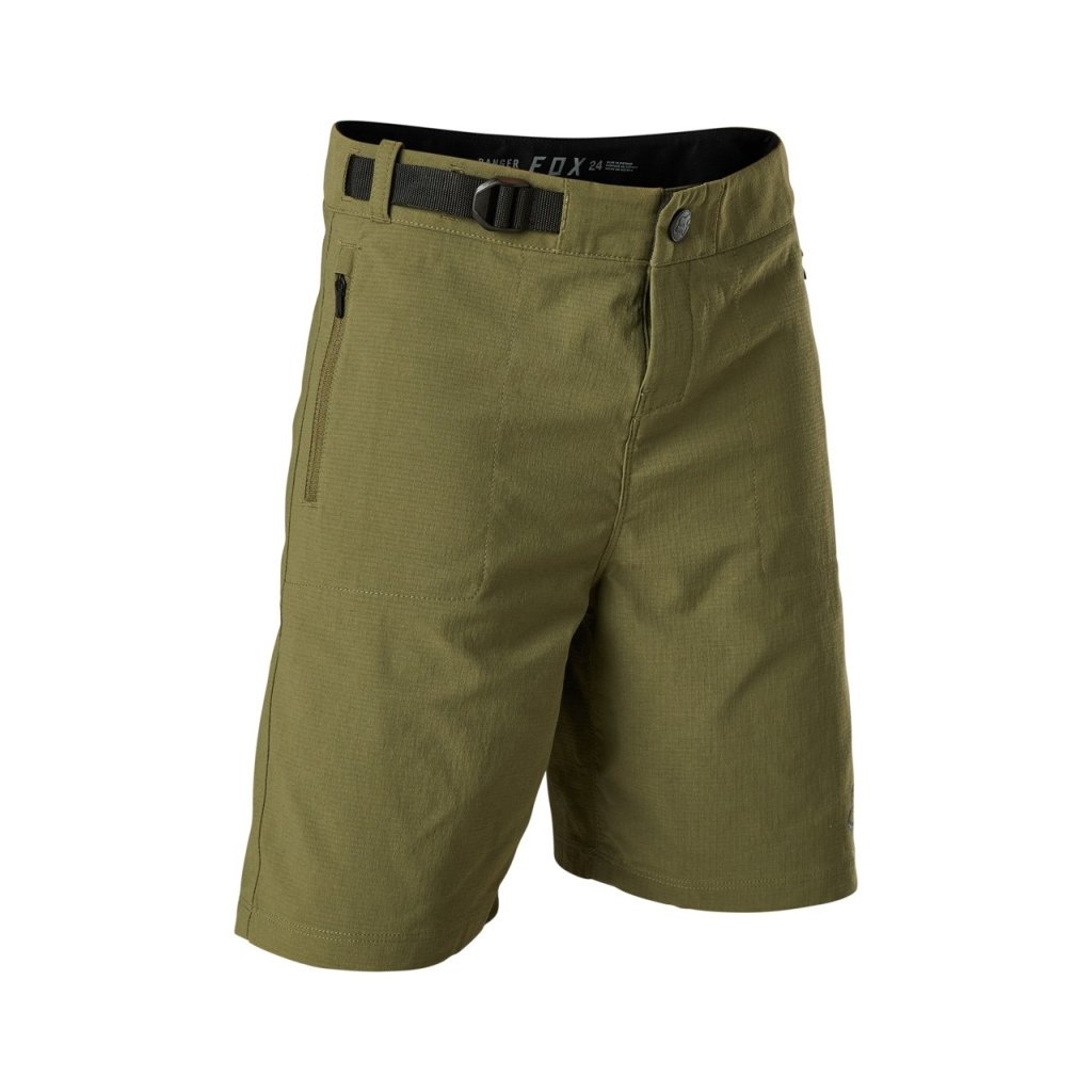FLS12400127 fox ranger short w liner olive green