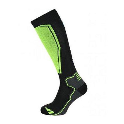 FLS06100020 ponozky blizzard compress 85 ski socks cierna zelena
