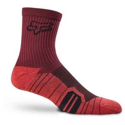FLS12400813 fox 6 ranger cushion sock dark maroon