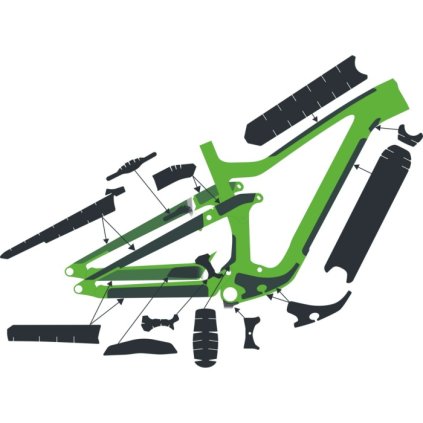FLS06400163 syncros frame protection kit ransom carbonclear matt