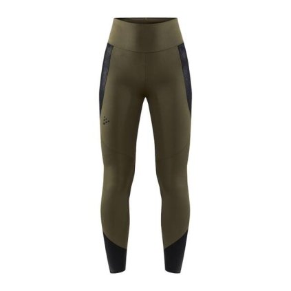 FLS10300521 nohavice craft faun highwaist tights tmavo zelena