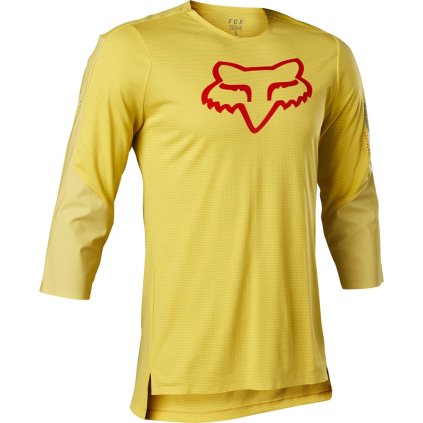 FLS12400440 fox flexair 3 4 delta jersey pear yellow