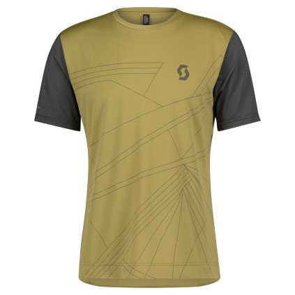 FLS06401606 scott shirt mens trail flow ss mud green dark grey