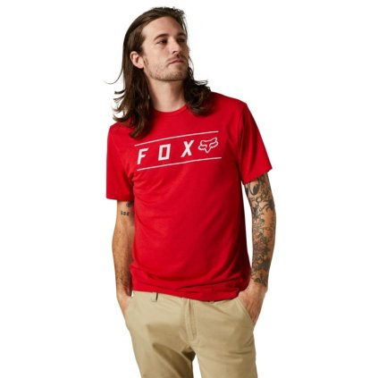 FLS12400102 fox pinnacle ss tech tee red