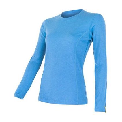 FLS11000395 sensor merino active damske tricko dl rukav modra