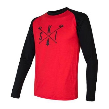 FLS11000065 sensor merino active pt ski cervena cierna