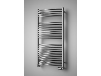 NOVINKA - SILLA RADIUS INOX elektrický koupelnový, designový radiátor, kartáčovaná nerez