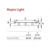 ISAN MAPIA LIGHT elektrický koupelnový radiátor, sněhově bílý (RAL 9016) 1180/500