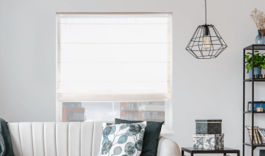 Tienenie ako dekorácia - látkové rolety