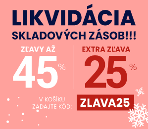 Zľavy až 45 % + naviac zľava 25 %