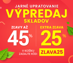 Zľavy až 45 % + naviac zľava 25 %
