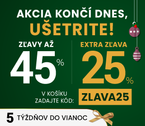 Zľavy až 45 % + naviac zľava 25 %