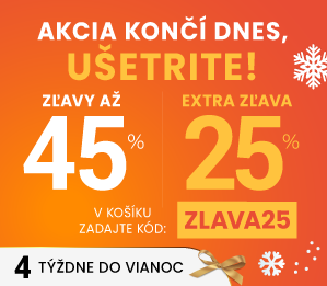 Zľavy až 45 % + naviac zľava 25 %