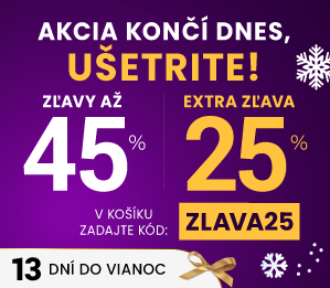Zľavy až 45 % + naviac zľava 25 %